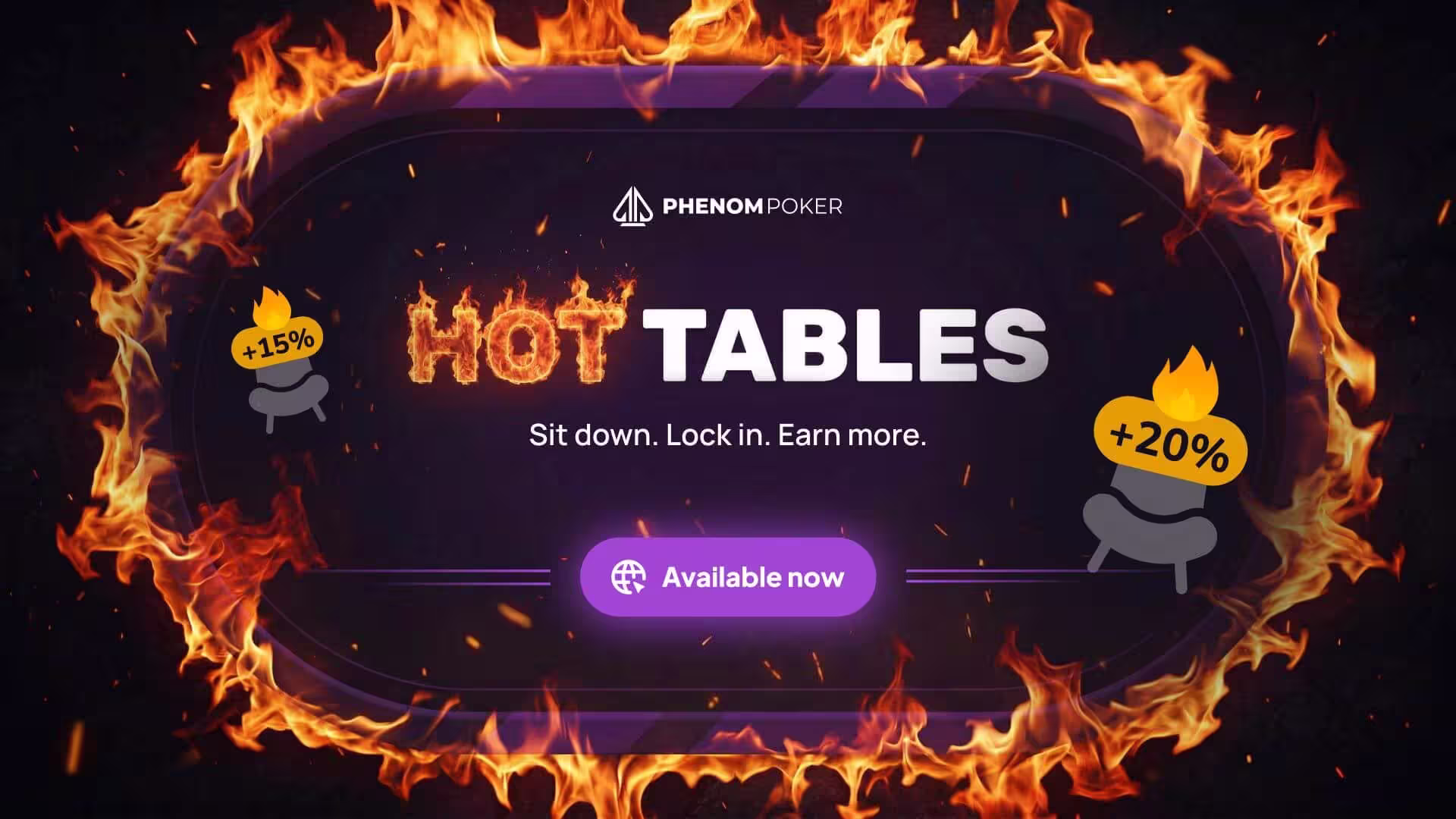 Phenom Poker Hot Tables promotion