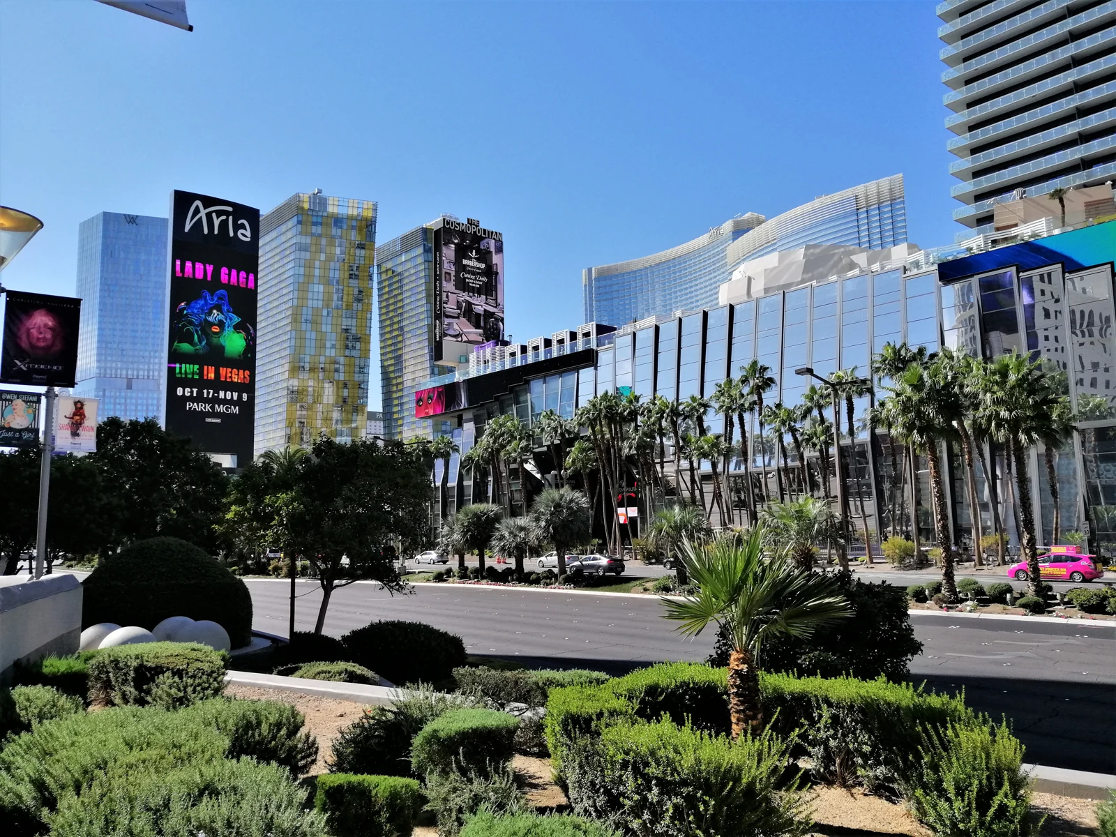 ARIA and the Cosmopolitan towers in Las Vegas in 2019